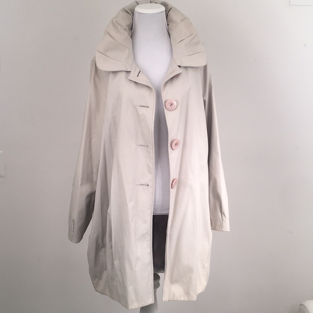 ✅ SOLD mac & jac Fall Tulip Jacket Cream / Taupe 8